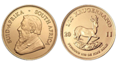 South African Gold Krugerrand - one-half ounce