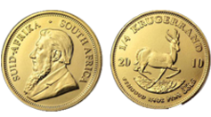 South African Gold Krugerrand - one-quarter ounce