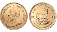 South African Gold Krugerrand - one-tenth ounce